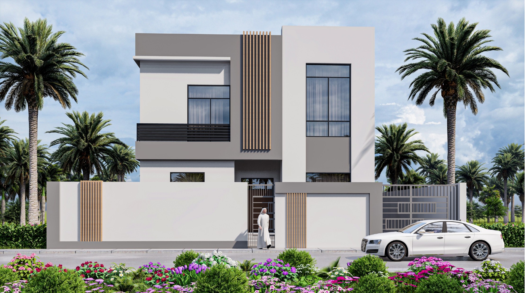 Residential ground and villa design